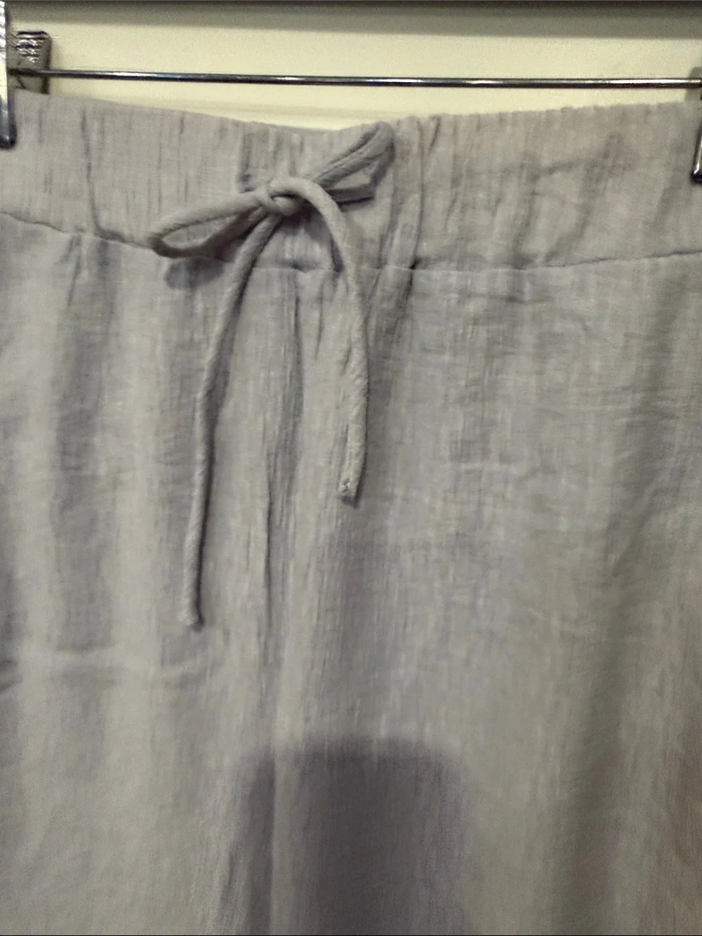 fab'rik Light Gray Drawstring Jogger Pants
